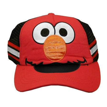 Baseball Cap - Sesame Street - New Elmo Hat Kids/Youth Red tc136378ses