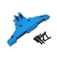 thumbnail image 4 of Cubiertas de caja de cambios trasera para coche RC 1:16, repuestos de actualización, fácil instalación y reemplazo azul, 4 of 9