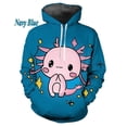 thumbnail image 2 of Nueva gran oferta, linda sudadera con capucha con estampado 3D de axolotl para hombres y mujeres, tendencia de ocio al aire libre, suéter de cuello redondo, sudadera con capucha gráfica, 2 of 5