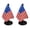 2PC, variant on Flag Chain Mail Patriotic Desk Decor, 3D Printed American Flag Desktop Decor, 250th Anniversary Independence Day Table Decorations, Military Veteran Gift for Home Office Man Cave (1PC)