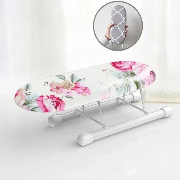 Mini tabla de planchar portátil para ropa, mangas y camisas: tamaño pequeño, fácil de guardar y transportar