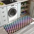 thumbnail image 3 of Gradient Color Checkered Pattern Kitchen Rug Mat,Kitchen Runner Rugs Non Skid Washable,Decorative Kitchen Floor Mats for Kitchen,Sink,Laundry,17"x47.2", 3 of 7