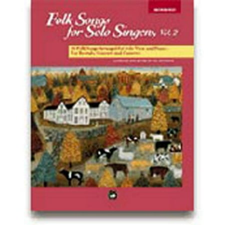 Alfred Folk Songs for Solo Singers Vol. 2 Medium High Voice (Book and CD)