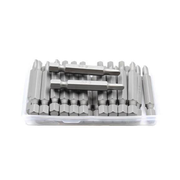 TMAX 25 pc Tri Wing #3 Triangular Slotted Y shape Screwdriver Impact Ready 2 Inch Length Insert Bits Hex Shank with Quick Release Slot