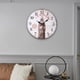thumbnail image 3 of Reloj de pared de madera silencioso de 30 cm/12 pulgadas, sin tictac, de cuarzo decorativo, alimentado por pilas E, 3 of 7