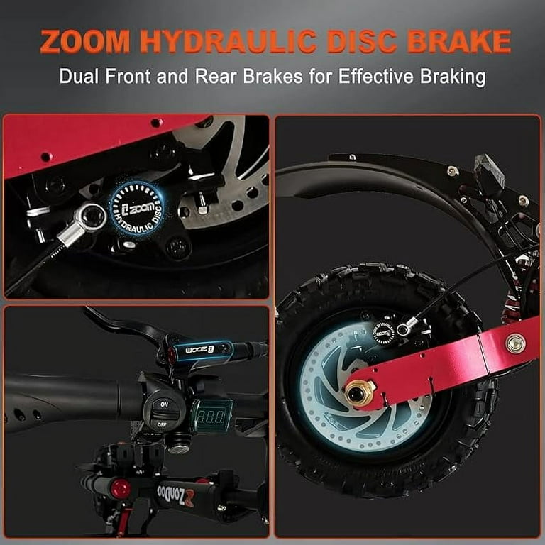 ZonDoo ZO03 Plus Adult Electric Scooter, 6000W, 58 MPH, 60