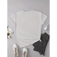 thumbnail image 2 of Camiseta con estampado animal para San Valentín, transpirable, de manga corta y cuello redondo, para mujer, de punto, informal, para exteriores, para todas las estaciones, para adultos, para hombre y, 2 of 4