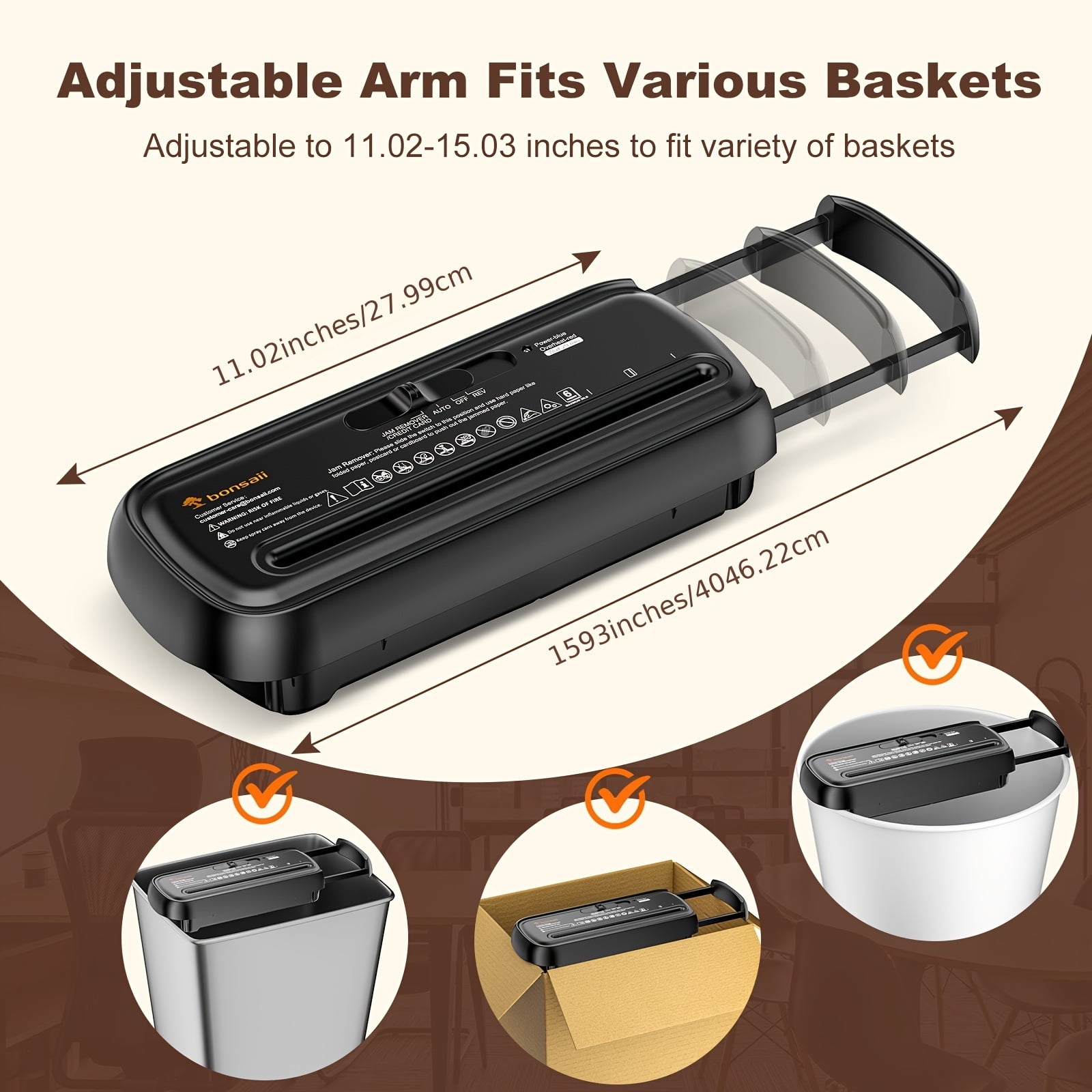 Compact 6-sheet Strip-cut Paper Shredder. Featuring Overheat Protection And An Extendable Arm for Flexible Use, Perfect for A Variety Of Shredding Tasks