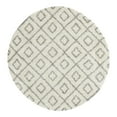 thumbnail image 3 of Unique Loom Trellis Shag Collection Area Rug - Ruth (7' 10" Round Ivory/Gray), 3 of 11