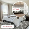 thumbnail image 4 of nuLOOM Tess Moroccan Shag Area Rug, 2' 8" x 8', Runner, Grey, 4 of 15