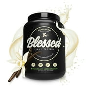 Blessed Vegan Protein Powder - Plant Based Protein Powder Meal Replacement Protein Shake, 23g of Pea Protein Powder, Dairy Free, Gluten Free, Soy Free, No Sugar Added, 30 Servings (Vanilla Chai)