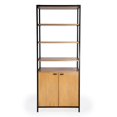 thumbnail image 6 of Hans 35.25" W X 84.25"H Open & Closed Etagere Bookcase, 6 of 8