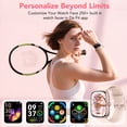 thumbnail image 6 of Smart Watch for Men Women, 1.85" Smartwatch with Bluetooth Call, Fitness Tracker, 100+ Sports Modes, IP68 Waterproof Smart Watch Compatible with Android iOS, for Gift Pink, 6 of 7