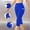 Blue, variant on Nhthy Casual Athletic Capri Jogger Pants for Women, Stretch Soft Yoga Leggings with Roomy Side Pockets Workout Lounge Bottoms Blue M