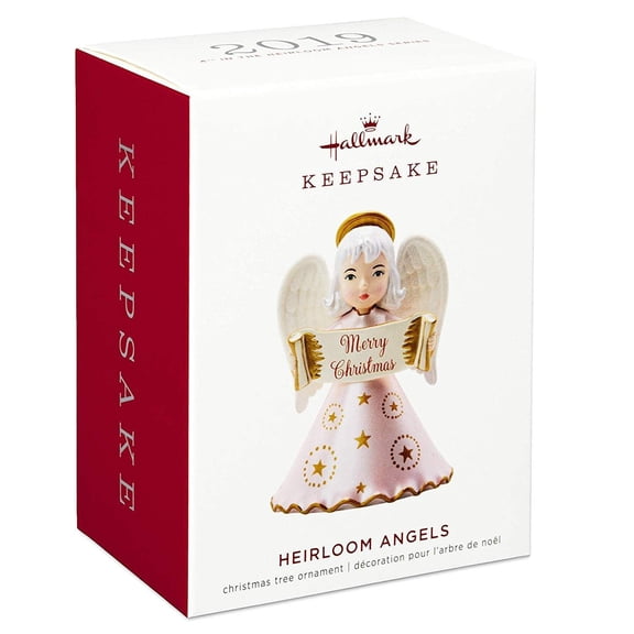 Hallmark Keepsake Christmas Ornament 2019 Year Dated Angel of The Heart Supporting Susan G. Komen,