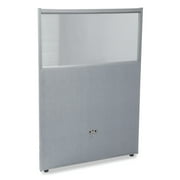 OFM RiZe Series Model PG4731 47" x 31" Vinyl Panel with Polycarbonate, Gray with Gray Frame