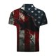 thumbnail image 4 of Blusa y camisa de manga corta con cuello vuelto para hombre, estilo casual, de moda, de manga corta, con botones estampados y cuello vuelto, blusa de poliéster para hombre., 4 of 5