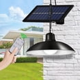 thumbnail image 4 of Mistaha Solar Powered LEDs Ceiling Light Dimmable 2 Lighting Heads Shed Lights Patio Chandelier Split, 4 of 8