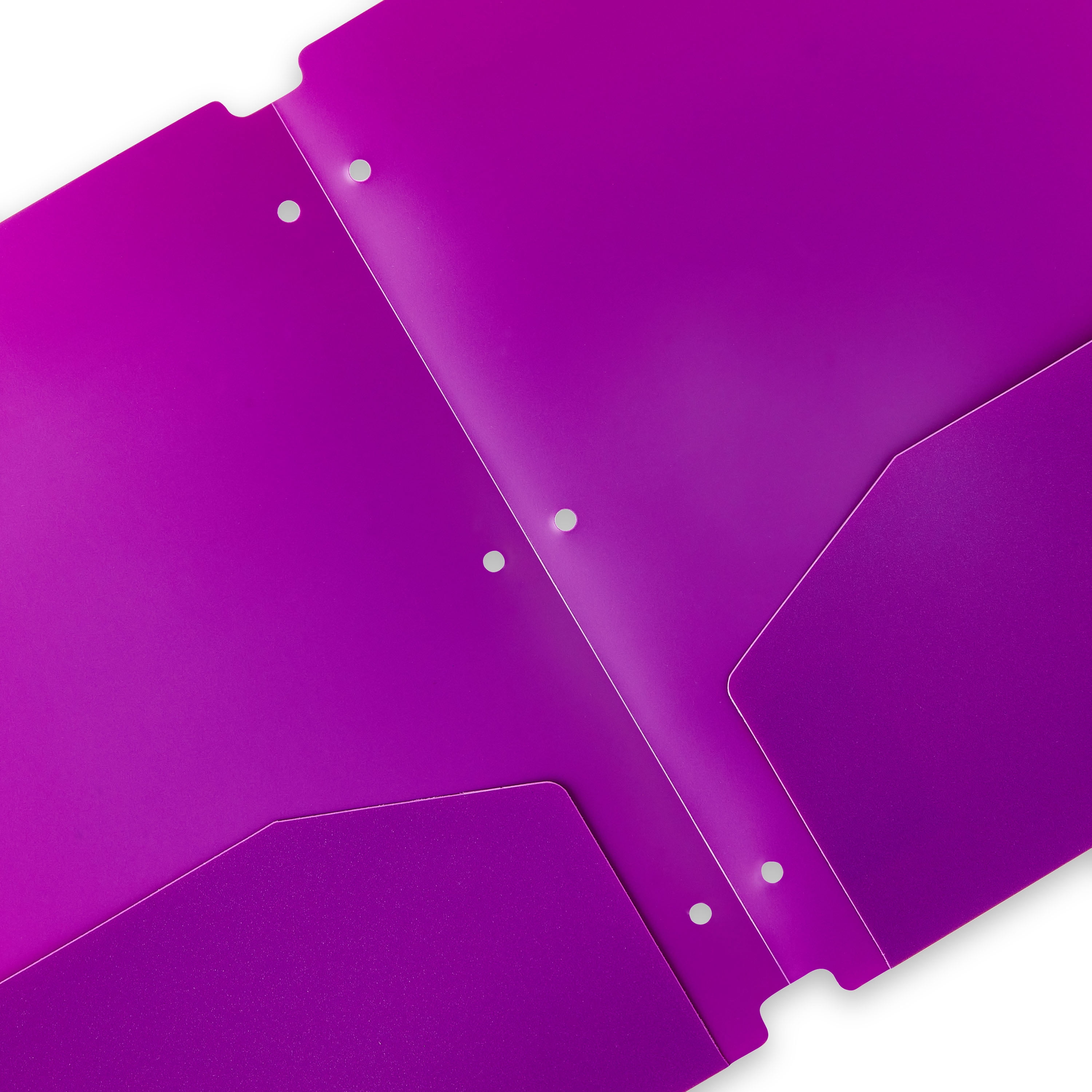 (28 pack) Pen+Gear 2-Pocket Poly Folder, 9.4" x 11.4", Purple