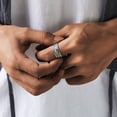 thumbnail image 2 of Retro Pixiu Transfer Rings Silver Color Male Female Couple Personality Ring, 2 of 9