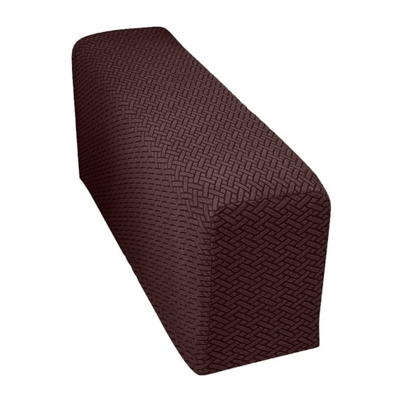 Sofa Armrest Covers Elastic Stretch Slipcovers Anti- Furniture Protector for Recliner Loveseat Chair Thickened Checkered Fabric Arm Chair Protectors Removable Washable Home Decor