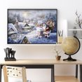 thumbnail image 3 of Cuadros Decorativos 5D DIY diamante pintura nieve Santa Claus taladro completo Rhinestone mosaico arte Kit Likrtyny embutido en tela, 3 of 9