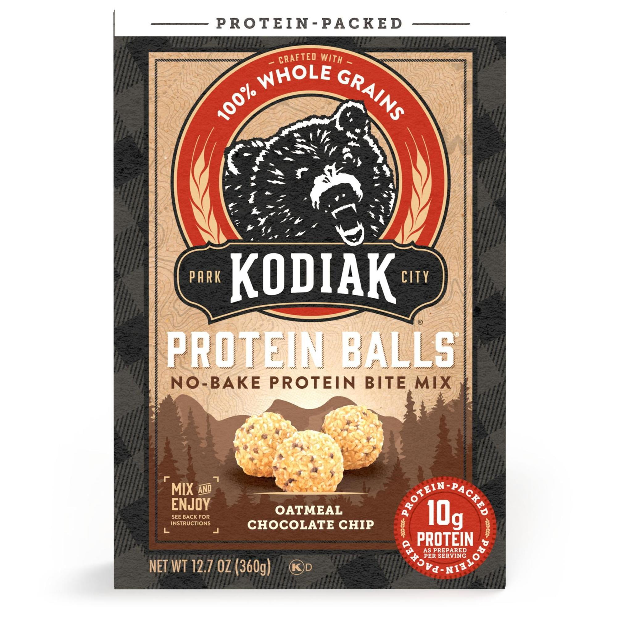 Kodiak ProteinPacked Oatmeal Chocolate Chip NoBake Protein Ball Mix