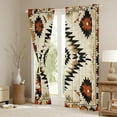 thumbnail image 3 of Castle Fairy Bohemian Aztec Black Out Curtains,Southwestern Theme Curtains Pack of 2 (42x63 Each),Tribal Style Bedroom Curtains,Lightweight Room Decor, 3 of 6