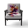 thumbnail image 4 of Designart "Colorful Fluid Ombre" Upholstered Modern & Contemporary Accent Chair and Abstract Shapes Arm Chair - Multiple Color & Pattern, 4 of 7