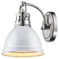 thumbnail image 2 of Beaumont Lane Steel Vanity Light in Chrome and White, 2 of 2