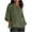 Army Green, variant on Womens 2023 Cotton Linen Summer Tops Casual Loose Oversized Blouses Shirts 3/4 Sleeve Tunic Boho Trendy Beach Outfits