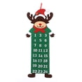 thumbnail image 1 of Christmas Advent Calendar 24 Pockets Santa Elk Snowman Ornament, 1 of 5