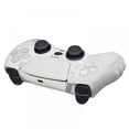 thumbnail image 5 of Silicone Skin Cover Protector Case For PlayStation 5 DualSense Wireless Controller With 6 Black Thumb Grip Caps, Anti-Slip Silicone Soft Rubber Case Protector For PS5 White, 5 of 6