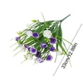 thumbnail image 3 of Anhility Artificial Flowers Outdoor Fake Flowers for Decoration UV Resistant No Fade Faux Plastic Plants for Spring Garden Porch Window Box Decor, 12.99in, Purple, 3 of 6