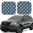 thumbnail image 2 of Picia Space Puppy 2 Piece Car Windshield Sun Shade Foldable | Foldable Sun Shield for Front Window Blocks UV Rays and Keeps Your Vehicle Cool-Medium, 2 of 7
