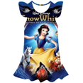 thumbnail image 1 of Año 2023, vestido de Blancanieves para niñas de Disney, vestidos de princesa, ropa para niños, estampado 3D de dibujos animados, moda de verano, vestido de Blancanieves 6T Gao Jinjia LED, 1 of 2