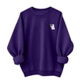 thumbnail image 4 of Sokhug Long Sleeve Halloween Sweatshirt Print Pullover Tops for Women Casual Round Neck Halloween Graphic Front Back Print Sweatshirt Fall Winter Holiday Casual Wear, 4 of 6