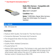 thumbnail image 2 of Radio Wire Harness - Compatible with 1988 - 1991 Honda CRX 1989 1990, 2 of 2