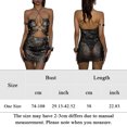thumbnail image 2 of Vestido sin espalda con diamantes de imitación para mujer Vestido de fiesta transparente con purpurina Ygjytge Negro Única para Mujer, 2 of 7