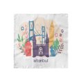 thumbnail image 1 of Travel Head Scarf, Floral Istanbul Landmarks, Head Wrap, 3 Sizes, by Ambesonne, 1 of 2