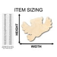 thumbnail image 2 of Unfinished Wood Cute Bird Shape - Craft - up to 46" DIY 24" / 1", 2 of 3