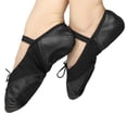 thumbnail image 4 of 1 par de zapatos de ballet para niñas, cómodos, transpirables, suaves, de cuero PU, para baile y gimnasia (30), 4 of 8