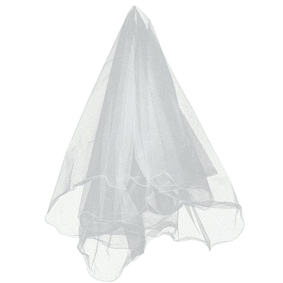 Glitter Wedding Bride Velo Hermoso Mantilla Wedding Velo Tocado Accesorios para el cabello para bodas nupciales (blanco)