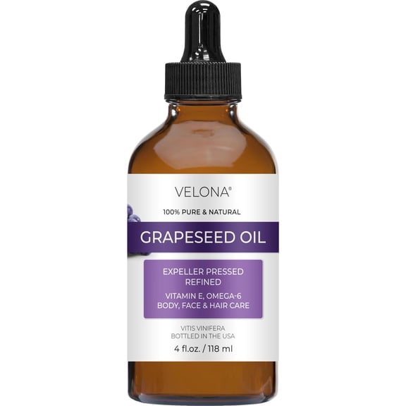 Aceite De Semilla De Uva Velona Refinado Púrpura Prensado En Frío para Cocina, Piel y Cuidado Del Ca