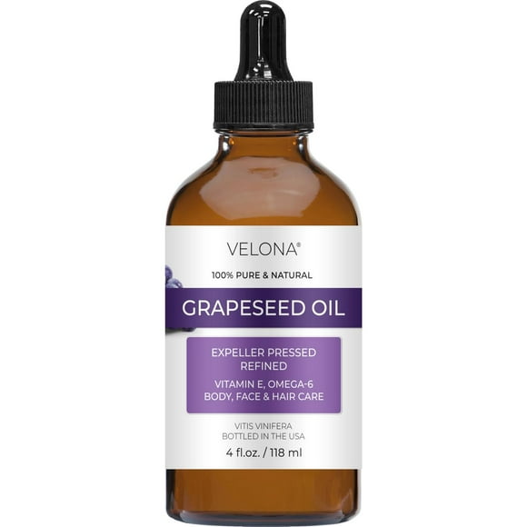 Aceite De Semilla De Uva Velona Refinado Púrpura Prensado En Frío para Cocina, Piel y Cuidado Del Ca