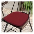 thumbnail image 2 of Outdoor/Indoor 17"x16"x2" Chair Cushions with Ties Set of 4, Waterproof All Weather U-Shape Seat Pads Decoration for Patio Garden Furniture Home Office (Dark Red), 2 of 7