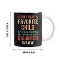 thumbnail image 1 of PEONAVET Mug Lettering Vintage I Don't Have Favorite Child Daughter Mug, 1 of 5