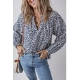 thumbnail image 6 of Graceful Shift Blouse: Elegant Floral Design and Stylish Puff Sleeves - [ZhiHiMeRi] | (US 4-6)S, 6 of 12