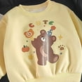 thumbnail image 4 of 9-12 Months Girls Sweater Fall And Winter Shirt Outer Wear Casual Single Top Long Sleeve Day Of School Shirt 6-12 Months 12-24 Months 2T 3T 4T 5T 6T 7T Yellow Casual T Shirts, 4 of 4