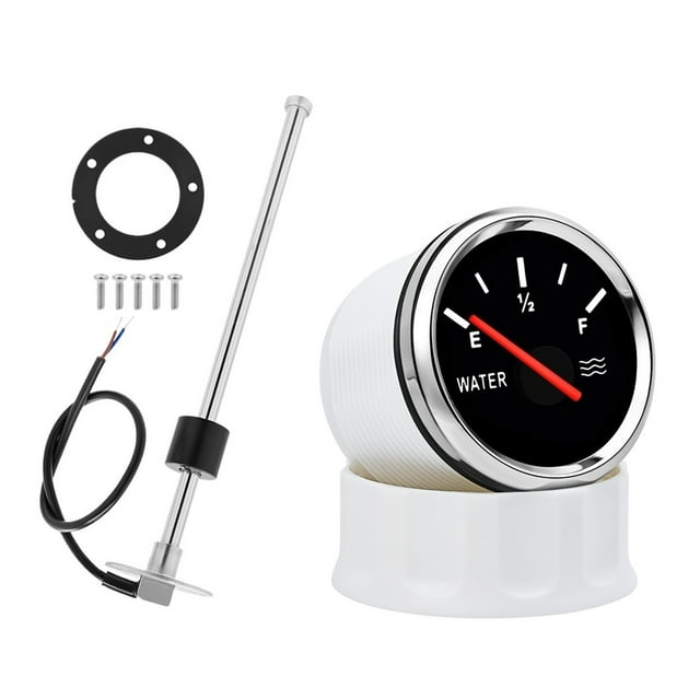 52MM Water Level Gauge With Water Level Sensor 100MM 125MM 150MM 200MM 300MM 400MM 0-190ohm Water Liquid Tank Level Indicator ,Easy to Install
